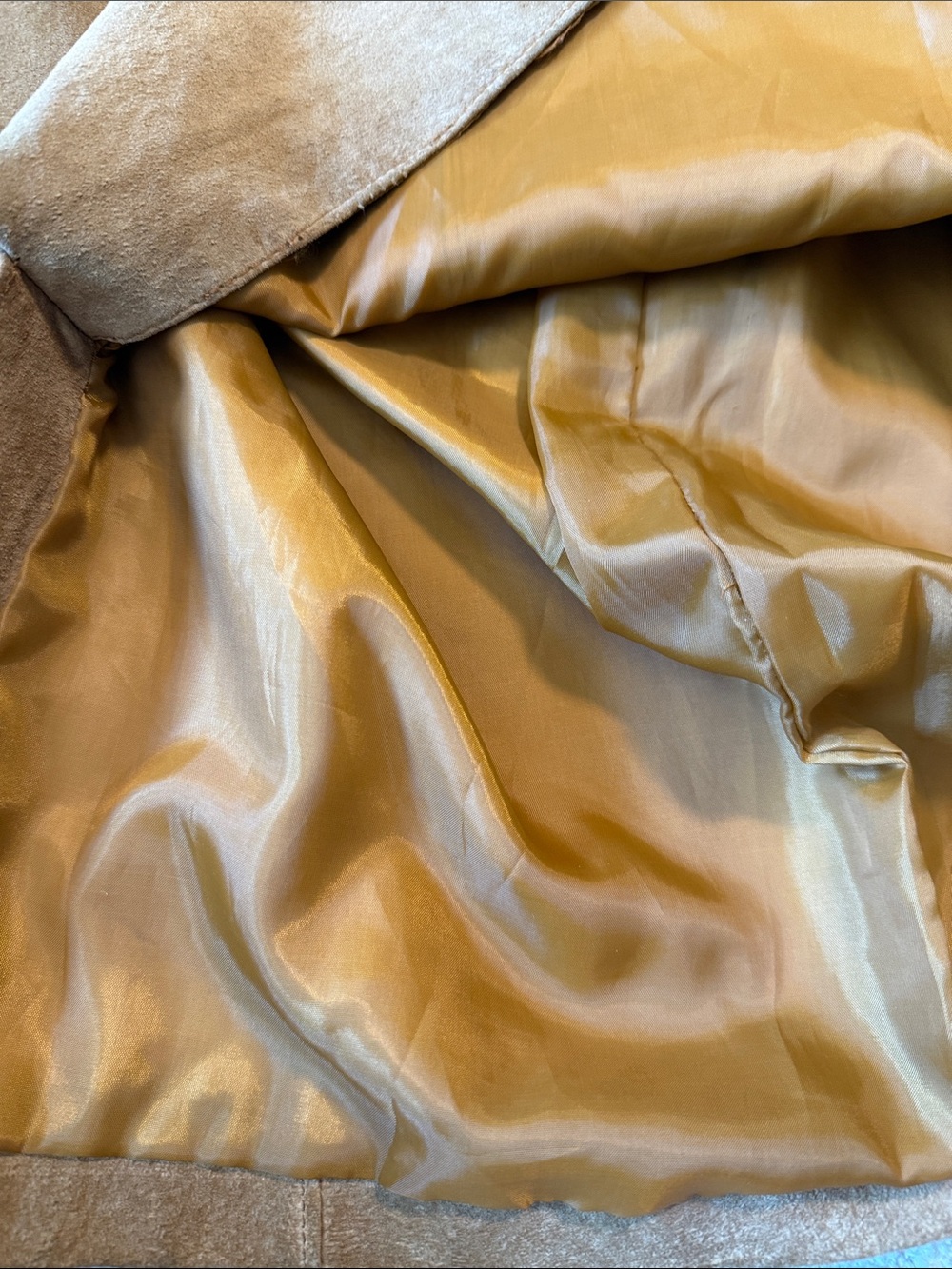 Classic Camel Suede Midi Skirt - Women - Picture 3 of 6